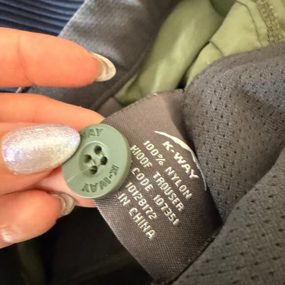 K-WAY | Men's Olive Green Technical UPF 50 Zip Off Cargo Hiking pants | 32 / 81 - Picture 6 of 6